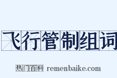 飞行管制组词是什么意思的图片